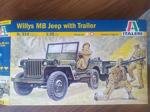 Willys MB Jeep 美國威利吉普車，含拖車( IT