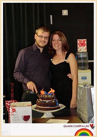 cutting cake