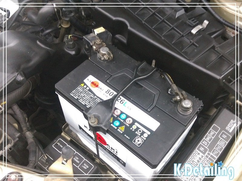 日產NISSAN Cefiro電瓶更換使用KAWASAKI 80D26L電瓶.jpg