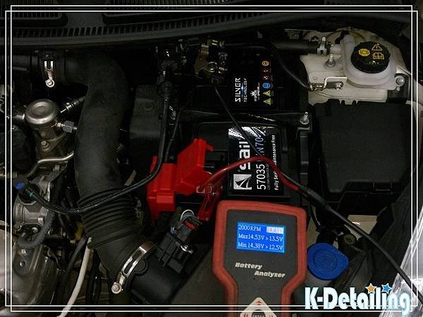 FORD福特2017年Fiesta 1.0 EcoBoost電瓶更換後進行發電機夜間電力負載檢測.jpg