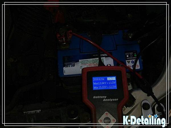 TOYOTA豐田2008年~2010年ALTIS電瓶更換後進行發電機夜間電力負載檢測.jpg