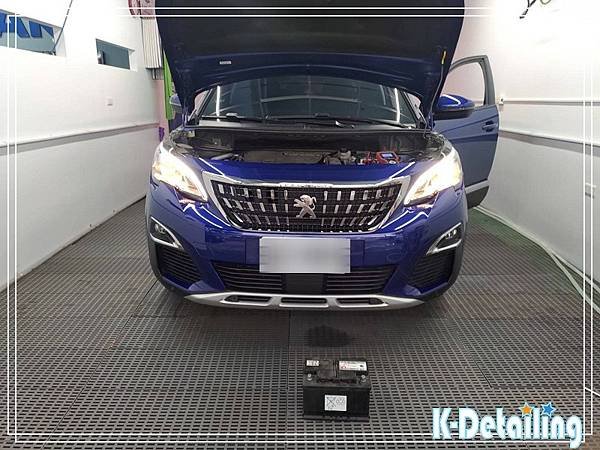 Peugeot 標緻 2017年~2023年 3008 Hdi電瓶損壞無法啟動前來橘客進行電瓶更換