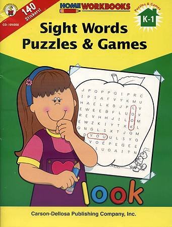 (1) SIGHT WORDS PUZZLES &amp; GAMES - COVER