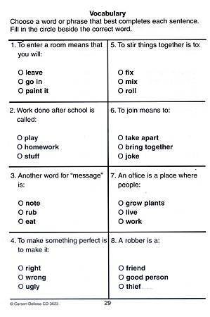 (3) PRACTICE MAKES PERFECT READING TEST TAKING - PAGE 29