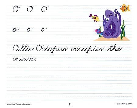 (7) CURSIVE WRITING - PAGE 21