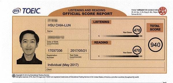 TOEIC SCORE REPORT - KEITH JR 20170521 (糊化).jpg