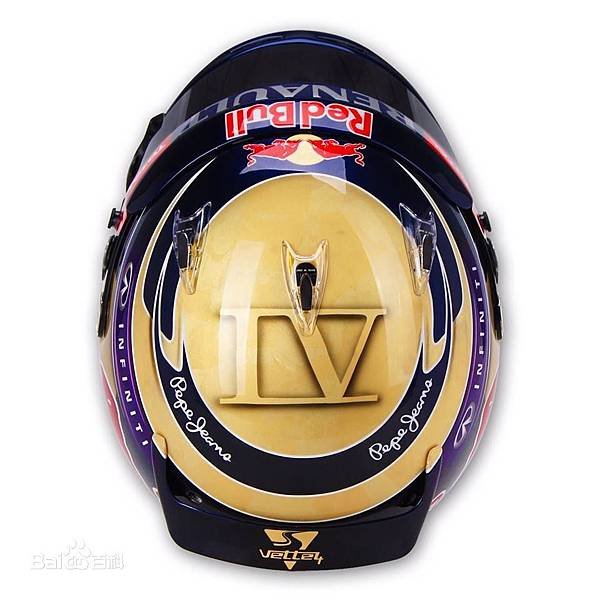 Sebastian Vettel的四連霸紀念安全帽