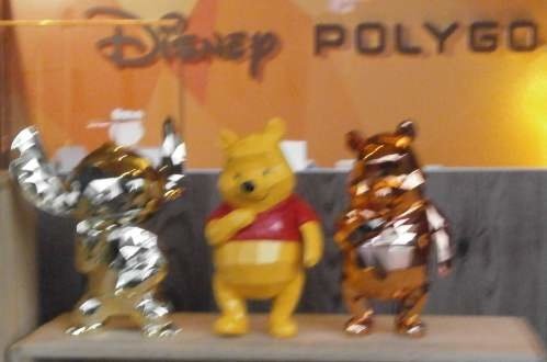 Disney迪士尼「POLYGO系列公仔」小熊維尼、史迪奇