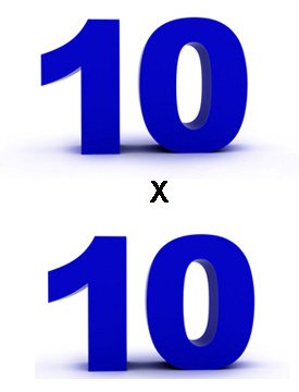 10X10