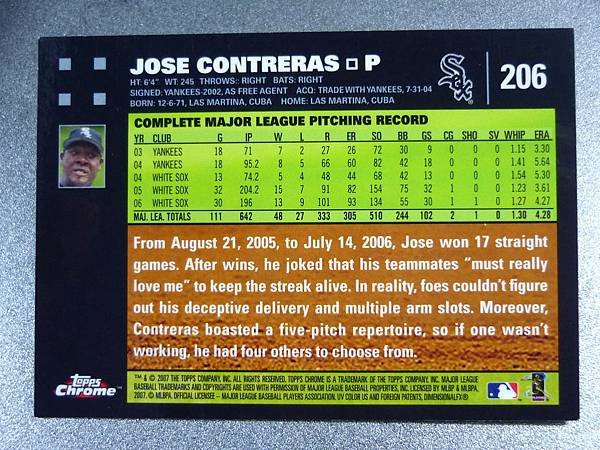  Jose Contreras topps2