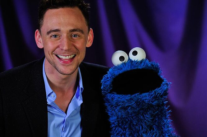 Tom Hiddleston &amp; Cookie Monster 