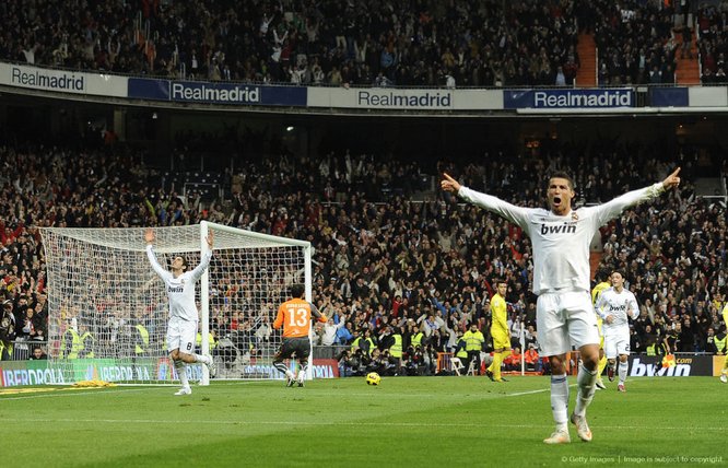 Real Madrid CF vs Villarreal CF on January 9, 2011