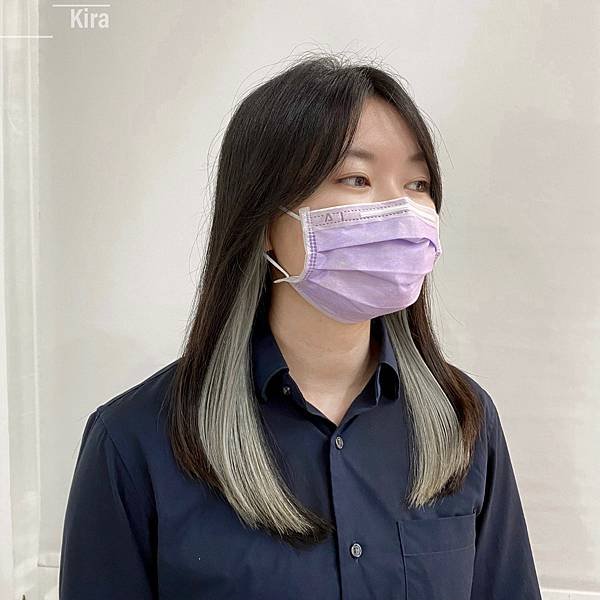 耳圈染#雙色染#特殊色#漂髮#掛耳染
隱藏式染髮 區塊染 柔
