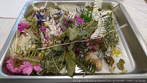 手作-乾燥花透明蠟燭