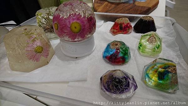 手作-乾燥花透明蠟燭