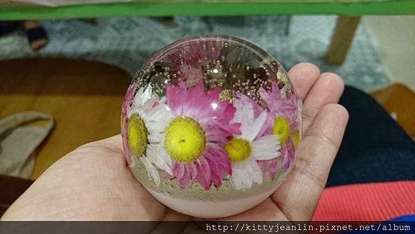 手作-乾燥花透明蠟燭