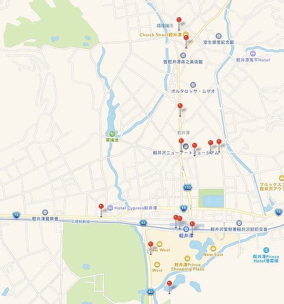 輕井澤地圖