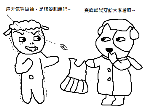 短袖試穿