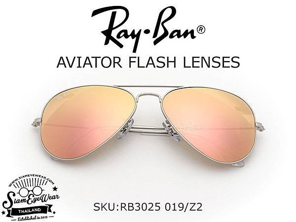 Rayban-RB3025-019-Z2-AVIATOR-FLASH-LENSES