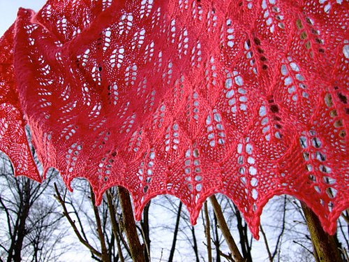 lace_Birch Leaf Shawl (aka Bottom-Up Birch) 披肩(一絞)2.jpg