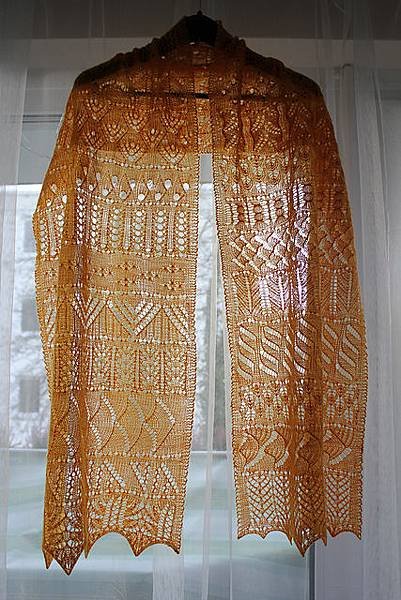 lace_Advent Calendar Scarf 2012 圍巾(二絞).JPG