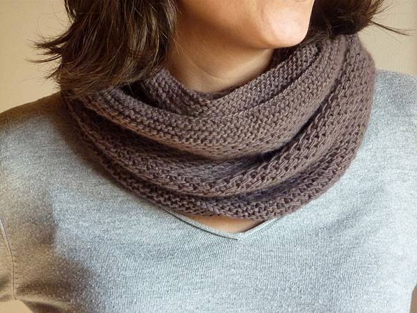 Honey Cowl 圍脖(一絞)4.JPG