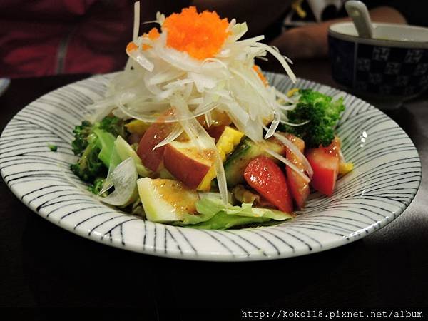 106.12.10 吟川日式料理-胡麻野菜沙拉1.JPG