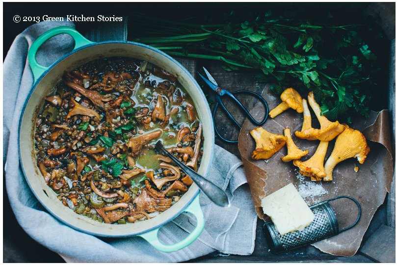 雞油菌菇扁豆湯Chanterelle &amp; Lentil Soup