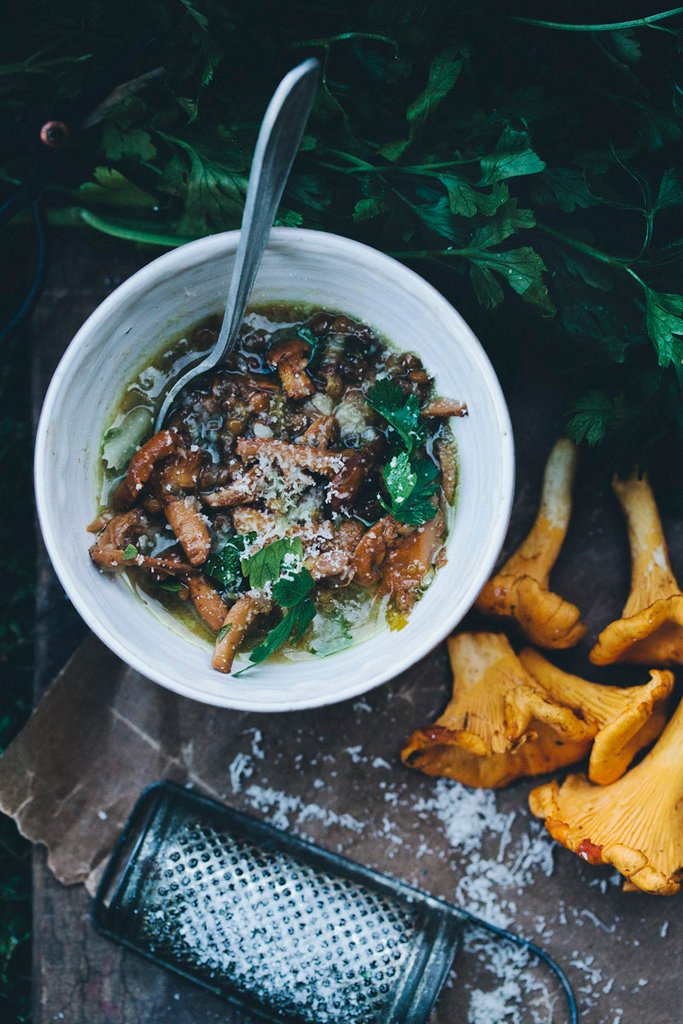 雞油菌菇扁豆湯Chanterelle &amp; Lentil Soup