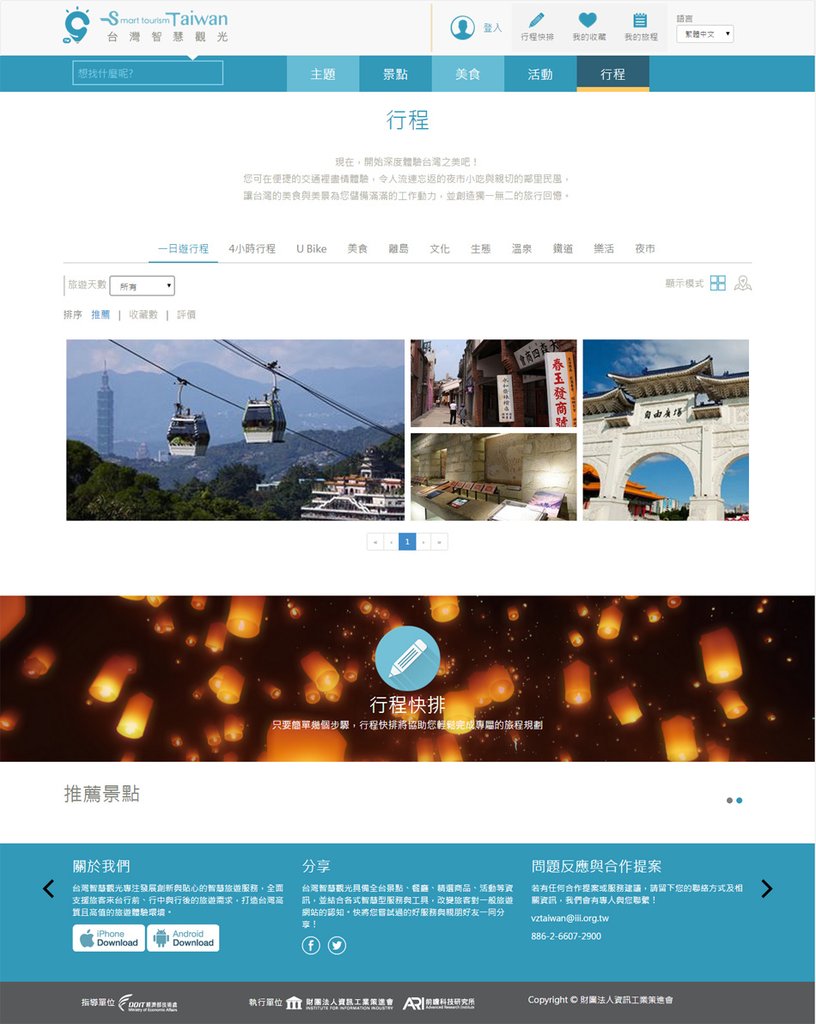 Smart Tourism Taiwan 台灣智慧觀光