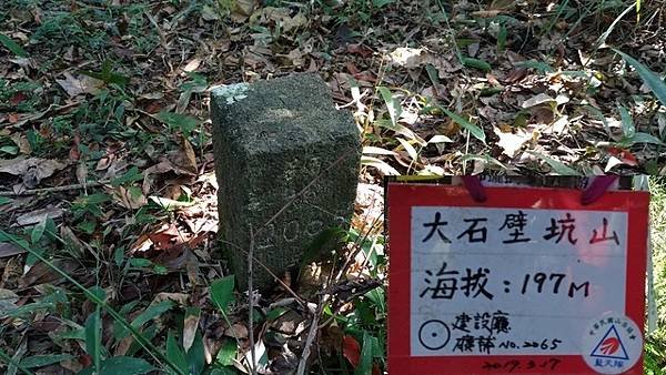 2019-11-10大嶺古道、大石壁坑山北峰、大石壁坑山、五