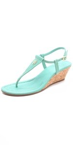 Tory Burch Britton Wedge Thong Sandals 1