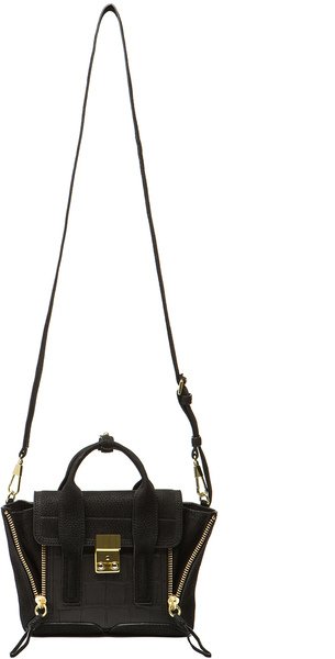 Pashli Mini Satchel in Black Croc5