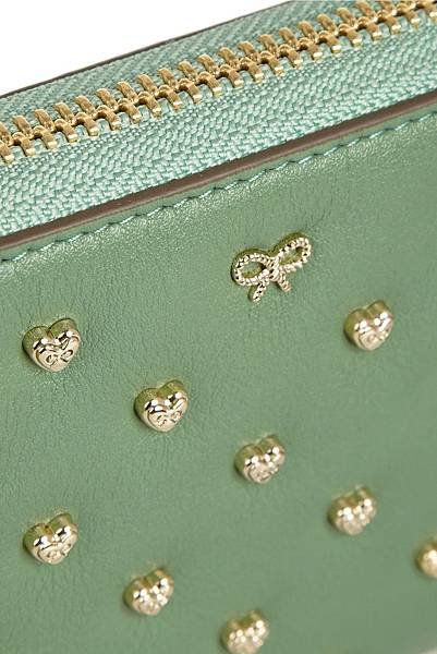 Joss studded leather wallet mint3