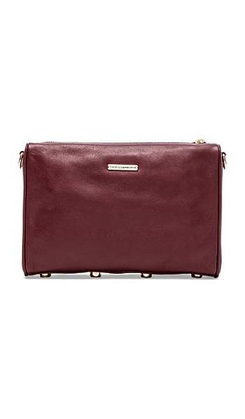 Rebecca Minkoff mini 5 zip burgundy6