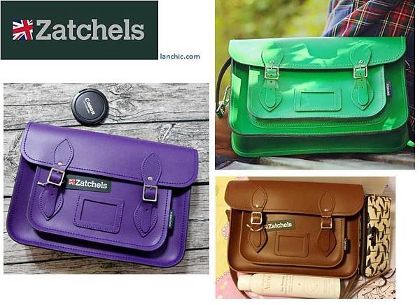 zatchels classic chestnut green purple2