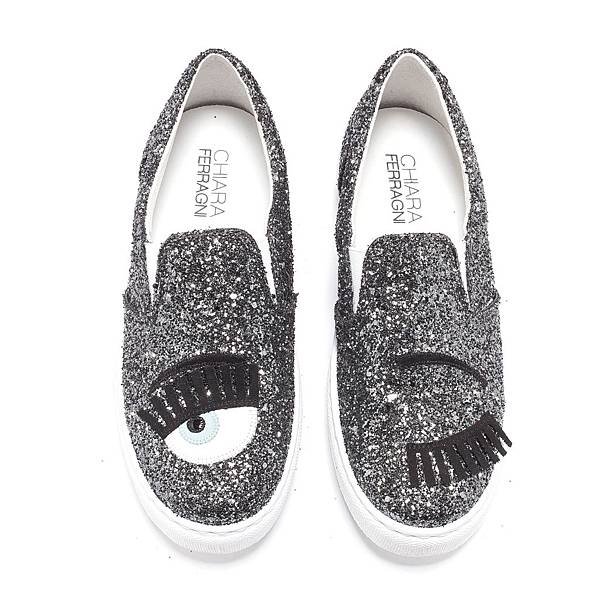 Chiara Ferragni 30MM FLIRTING GLITTER SLIP-ON SNEAKERS6