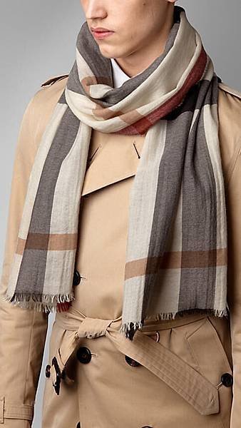 BURBERRY CHECK CASHMERE SCARF3