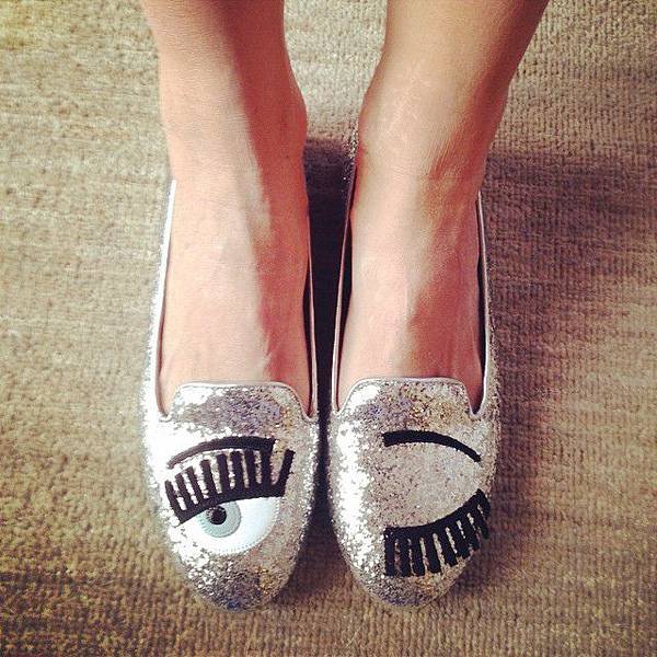 Chiara Ferragni Flirting Loafers silver3