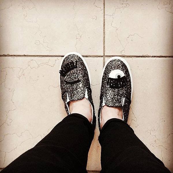 Chiara Ferragni 30MM FLIRTING GLITTER SLIP-ON SNEAKERS15