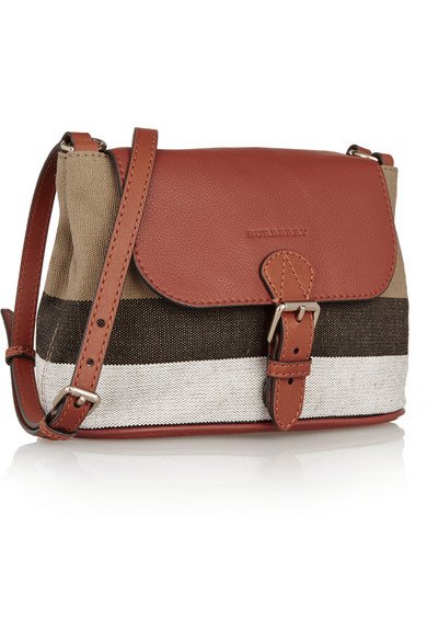 Burberry SMALL CANVAS CHECK AND LEATHER CROSSBODY BAG16