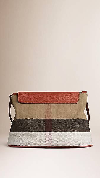 Burberry SMALL CANVAS CHECK AND LEATHER CROSSBODY BAG10