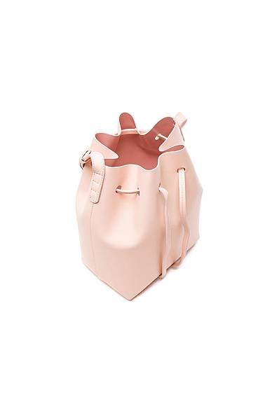 Mansur Gavriel mini calf bucket rosa1