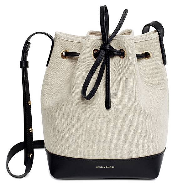 Mansur Gavriel Mini_Bucket_Bag_Black3