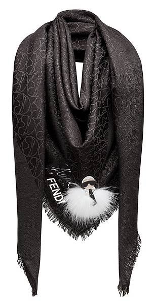 Fendi BLACK KARLITO SCARF3