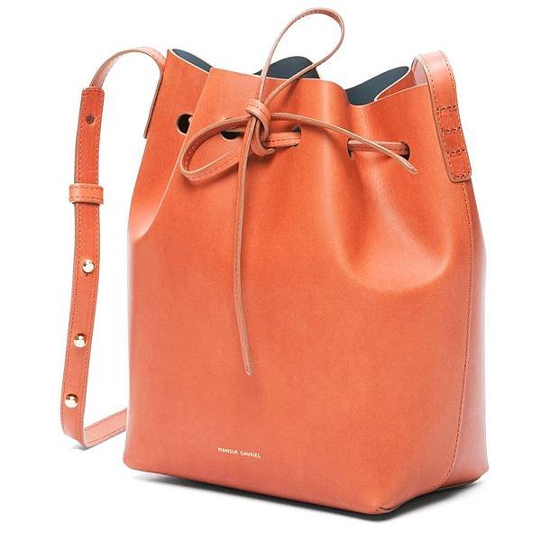 mansur Gavriel mini BUCKET BRANDY 5