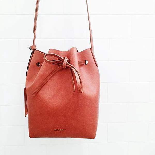 mansur Gavriel mini BUCKET BRANDY 18