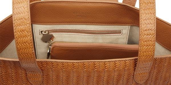 meli melo Woven leather thela bag Tan4