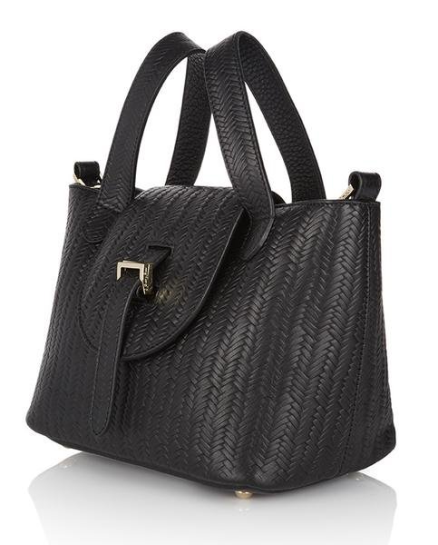 meli melo Woven leather mini thela bag2