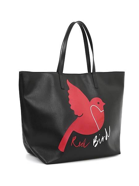 Red valentino red bird shopping bag 3